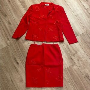 Elegant Red Skirt by